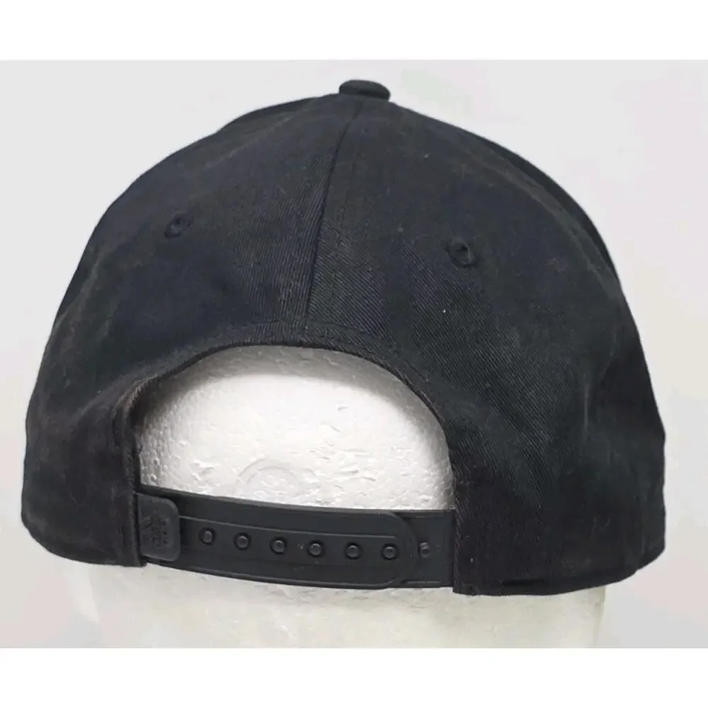 Adidas Golf Turf‎ Snapback Cap Golf Embroidered Logo Black Hat OSFM PGA